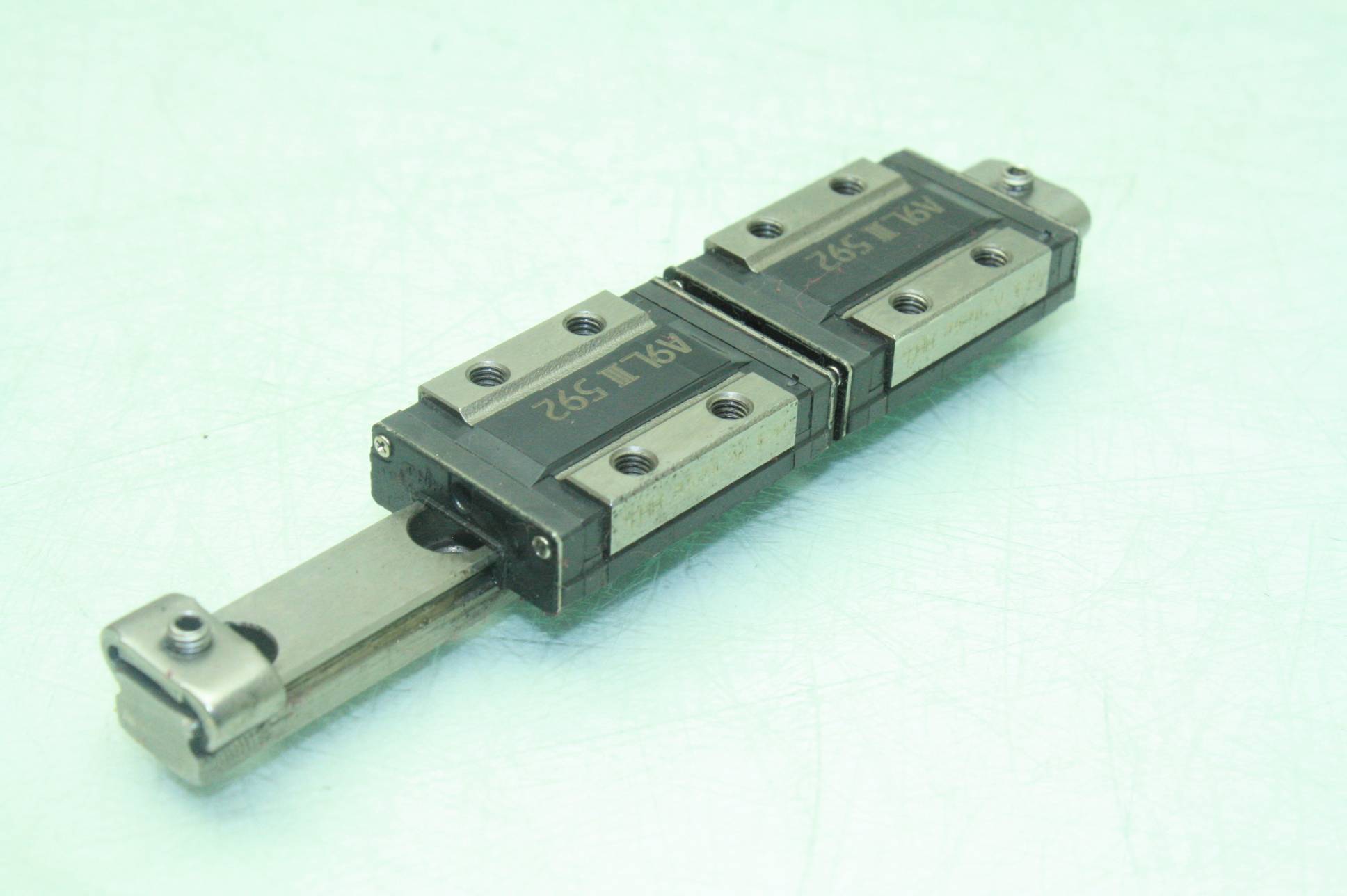 Lot of Ten THK RSR9ZM Linear Guide Rails with Blocks 95L Linear Bearings