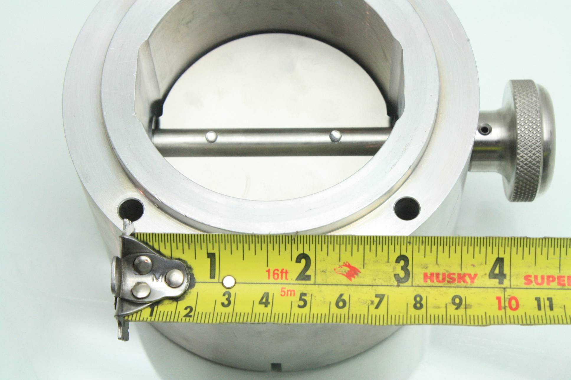 High Vacuum Manual Flow Control Damper / Butterfly Valve Aluminum Construction eBay