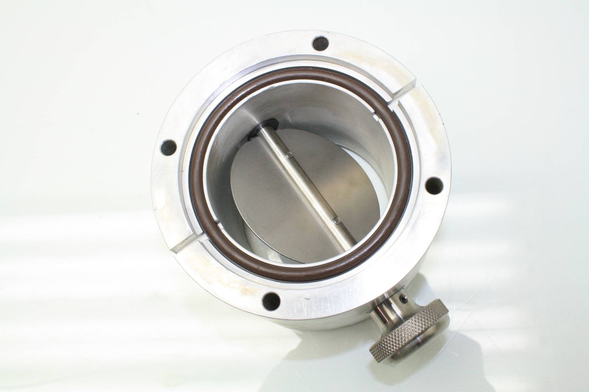 High Vacuum Manual Flow Control Damper / Butterfly Valve Aluminum Construction eBay