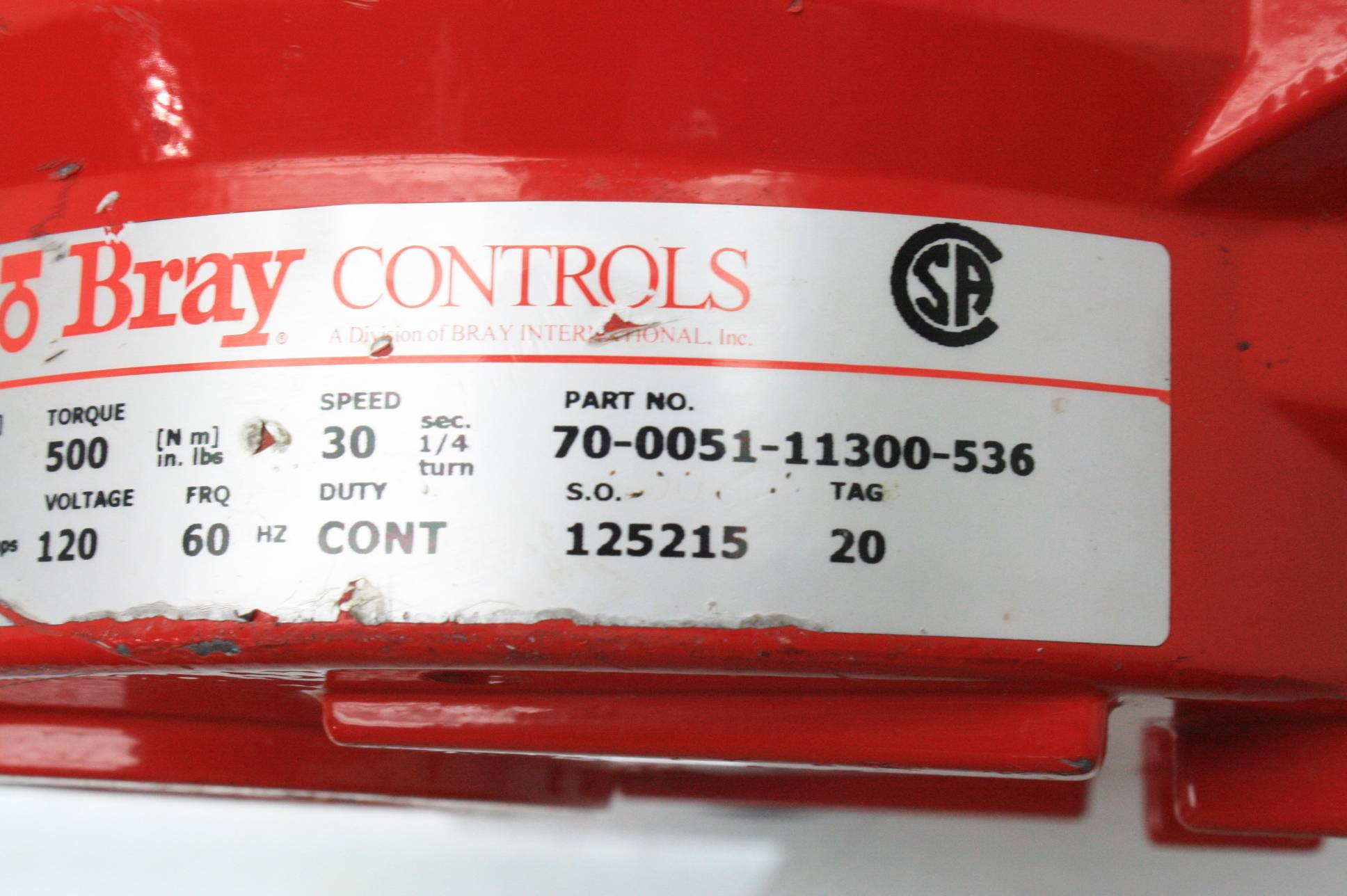 Bray Controls Series 70 Electric Valve Actuator 70005111300536