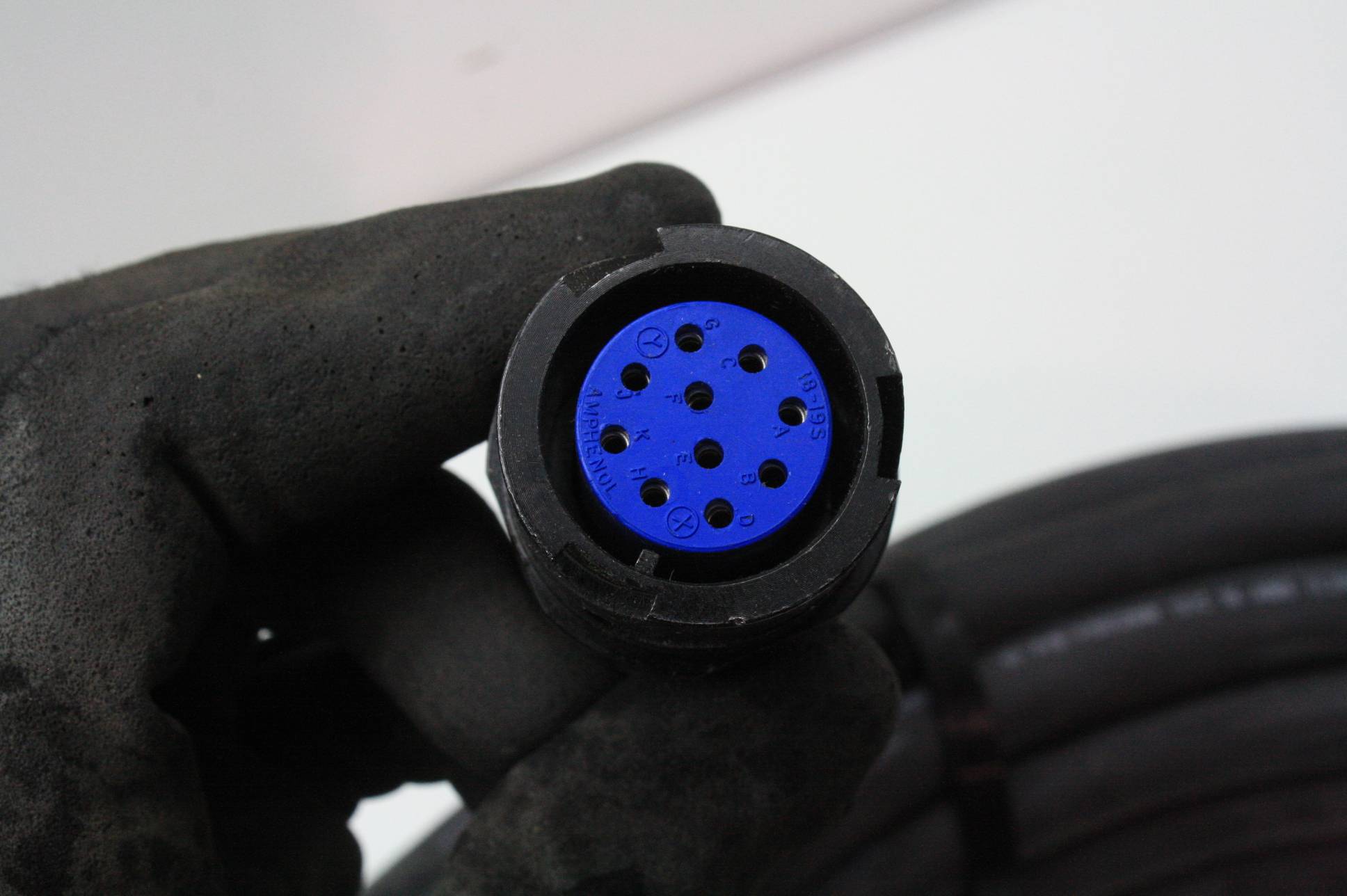 Welding Control Cable Amphenol Circular 1819P 10 Pin Connector 50