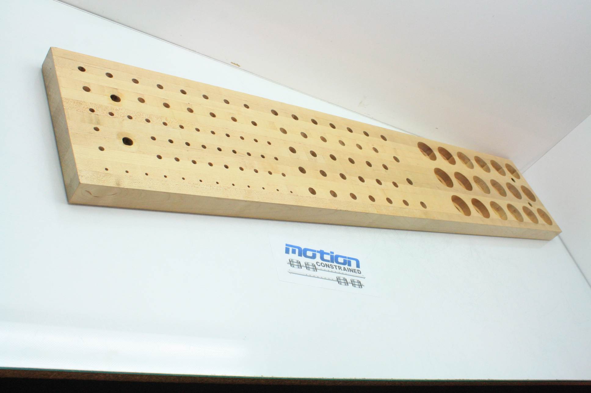 Maple Butcher Block CNC Router Tool Holder ISO30 Tools x Cutter Holes