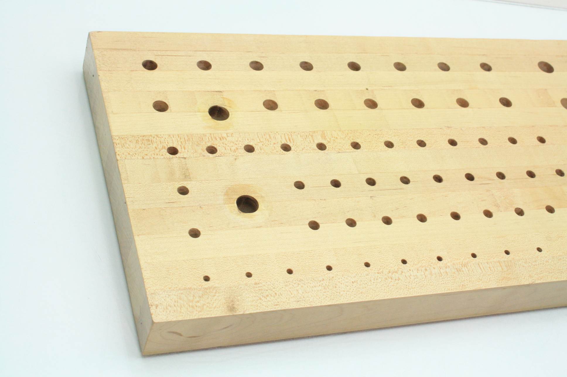 Maple Butcher Block CNC Router Tool Holder ISO30 Tools x Cutter Holes