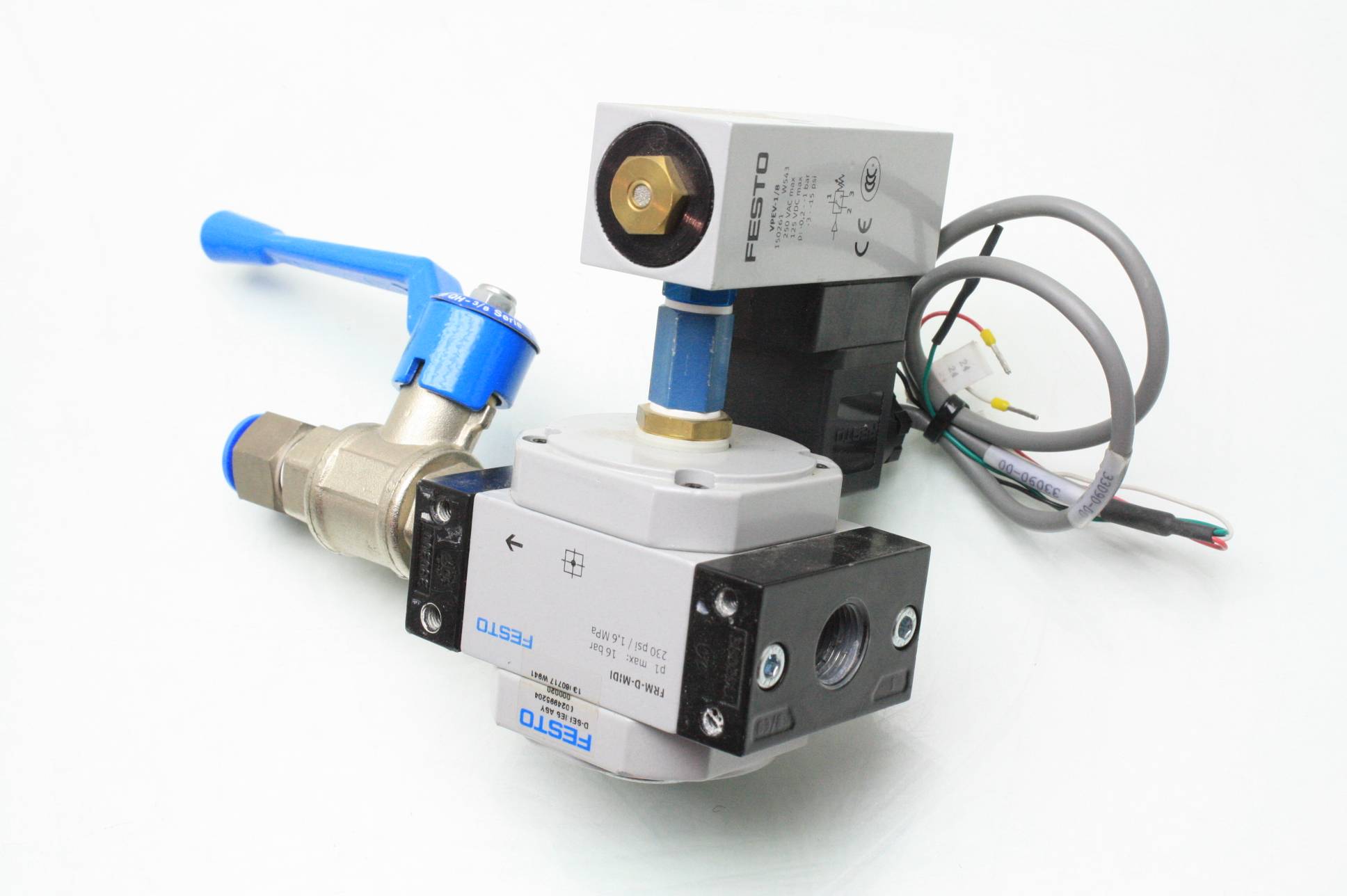 Festo Airline Branching Module FRMDMIDI w/ Vacuum/Pressure Switch