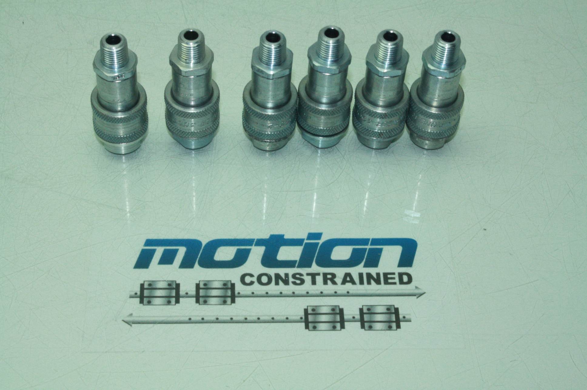 Lot of Six Pioneer 30002 Hydraulic Quick Connect Coupling 1/4" 10000