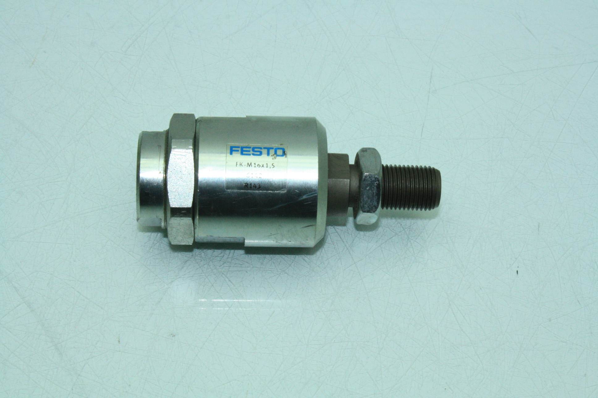 Lot of Two Festo FKM16X1.5 Self Aligning Rod Coupler M16 X 1.5MM Thread