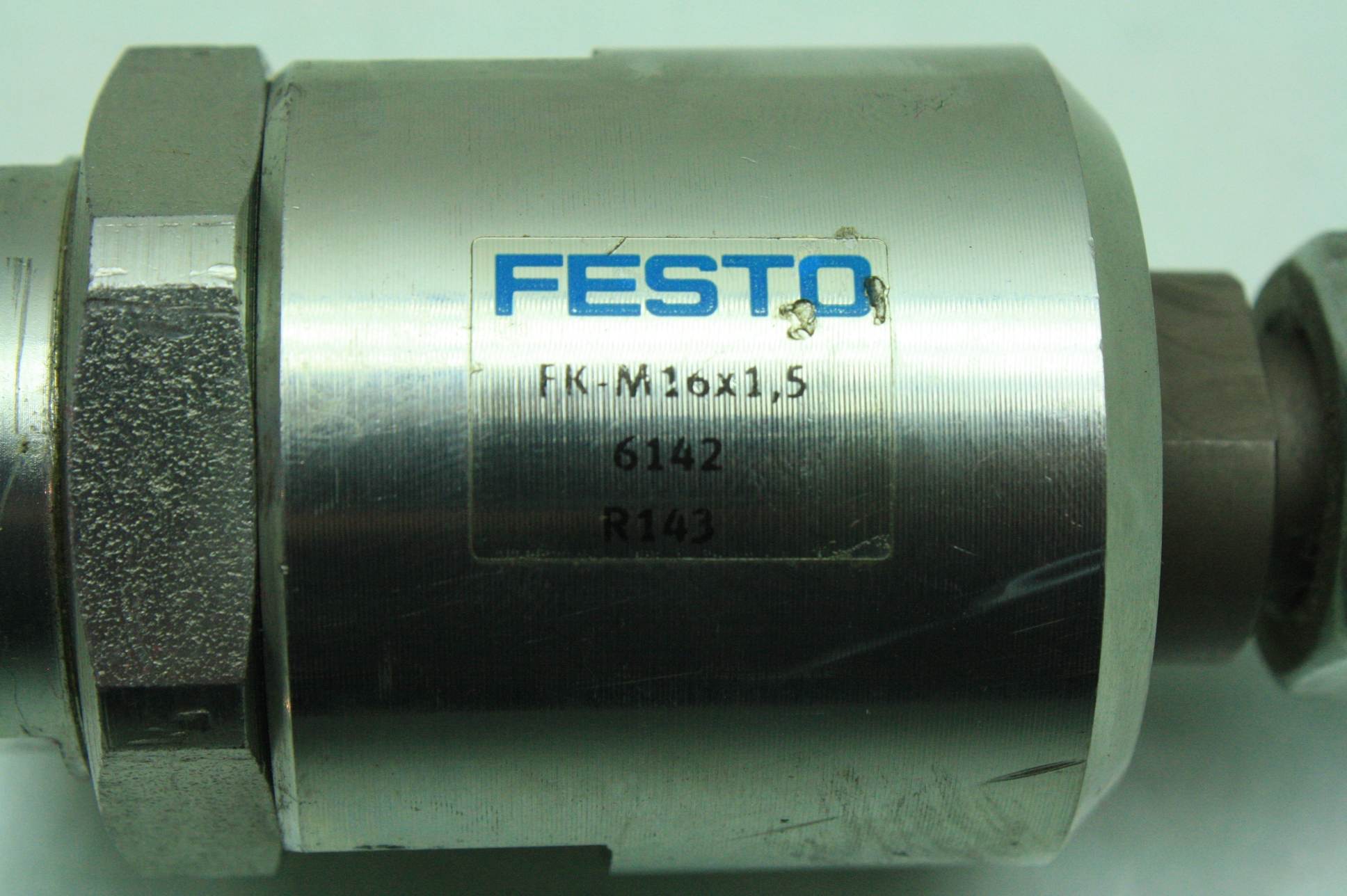 Lot of Two Festo FKM16X1.5 Self Aligning Rod Coupler M16 X 1.5MM Thread