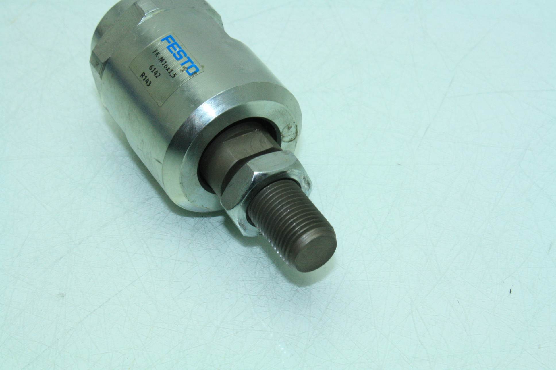 Lot of Two Festo FKM16X1.5 Self Aligning Rod Coupler M16 X 1.5MM Thread