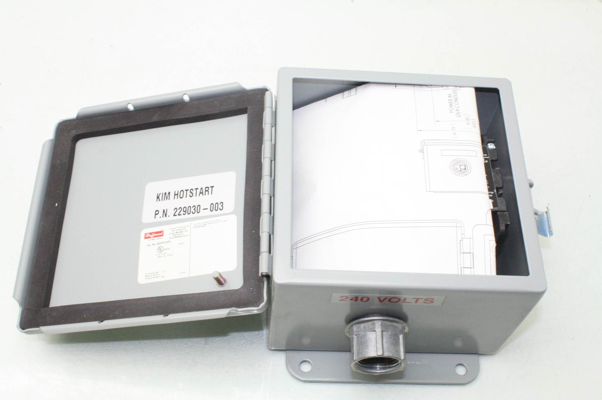 JBW12000 Hotstart Junction Box Hoffman Enclosure A606CH/SPL w/ Siemens