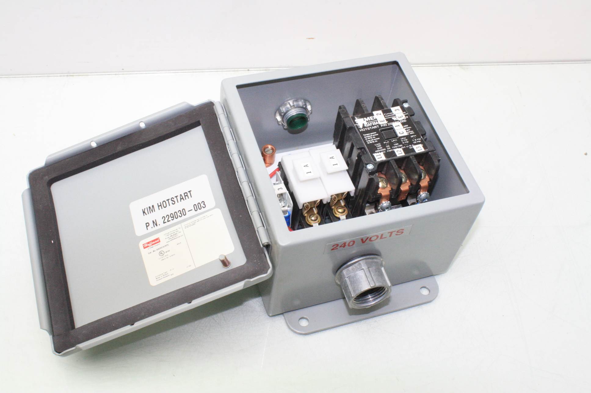 JBW12000 Hotstart Junction Box Hoffman Enclosure A606CH/SPL w/ Siemens