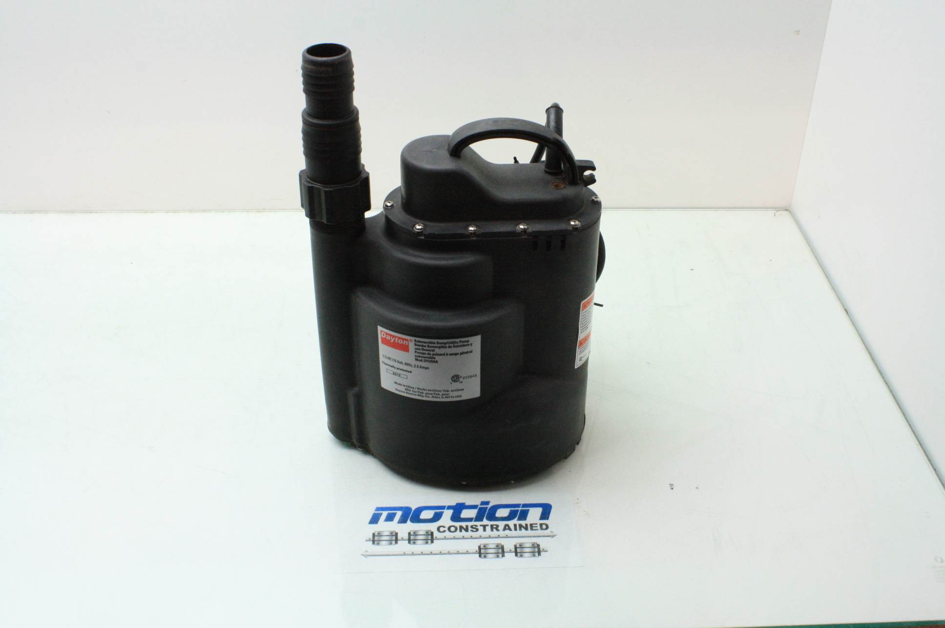 Dayton 3YU58A Submersible Sump/Utility Pump 1/3 HP / 11/4" NPT