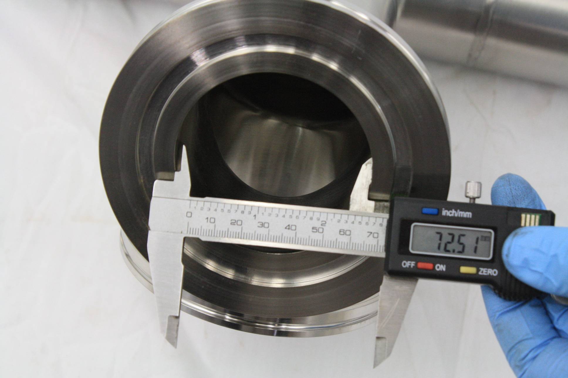 MDC Stainless Steel High Vacuum Tubing 63" Long / ISOK DN100 Flanges