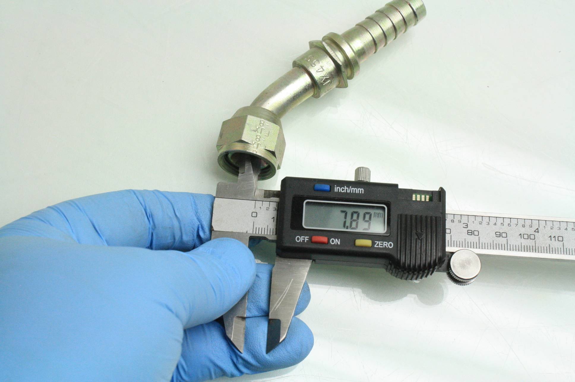 15 Gates 8C28FJX45S Hydraulic Crimp Stem Fittings 45 Degree 1/2" Hose