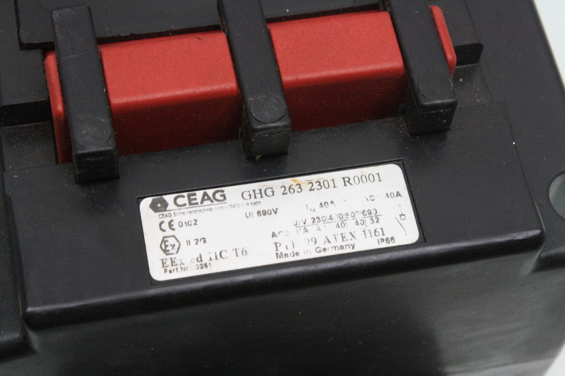Ceag GHG 2632301R001 Safety Disconnect Switch 690V / 40A eBay