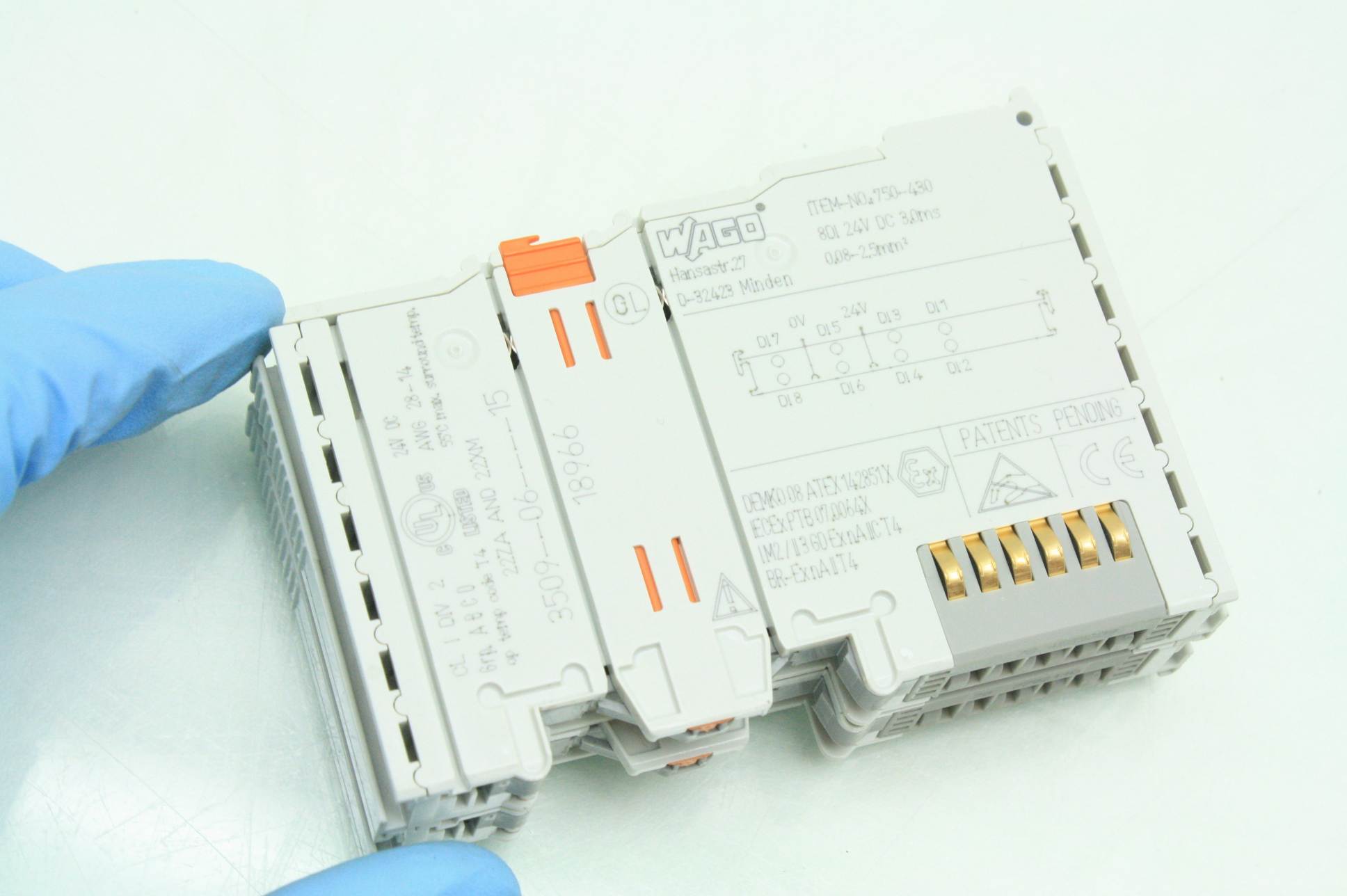 Lot of 2 Wago 750-430 8 Channel Digital Input Modules / 24V DC | eBay